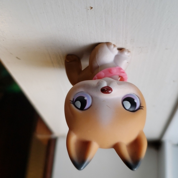 Littlest Pet Shop #112 2004  German Sheppard  Lavender Eyes - Picture 6 of 6